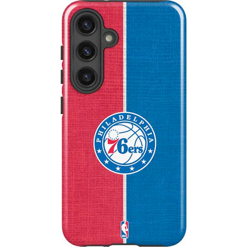 NBA Philadelphia 76ers Canvas Split Galaxy S24 Plus Impact Case